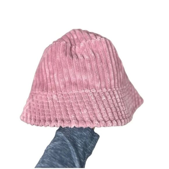 Target Wild Fable Pink Corduroy Bucket Hat Adjustable Lined Polyester Nylon Wm’s - Picture 7 of 13